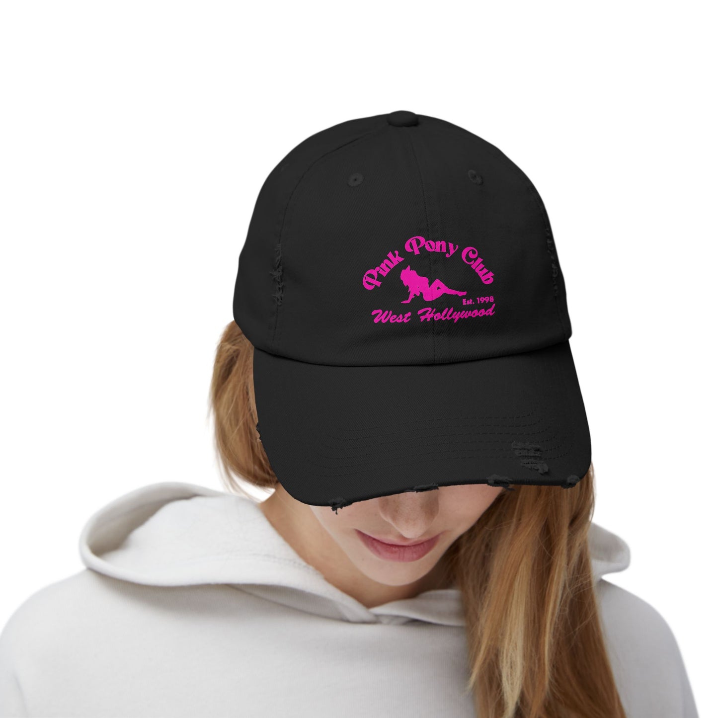 Pink Pony Club Distressed Cap